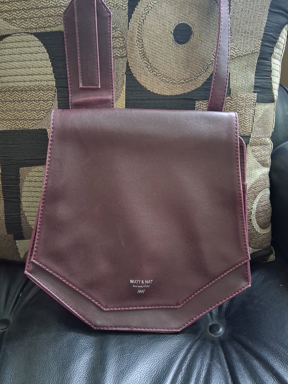 Matt & Nat Geometric Flap Crossbody Bag
